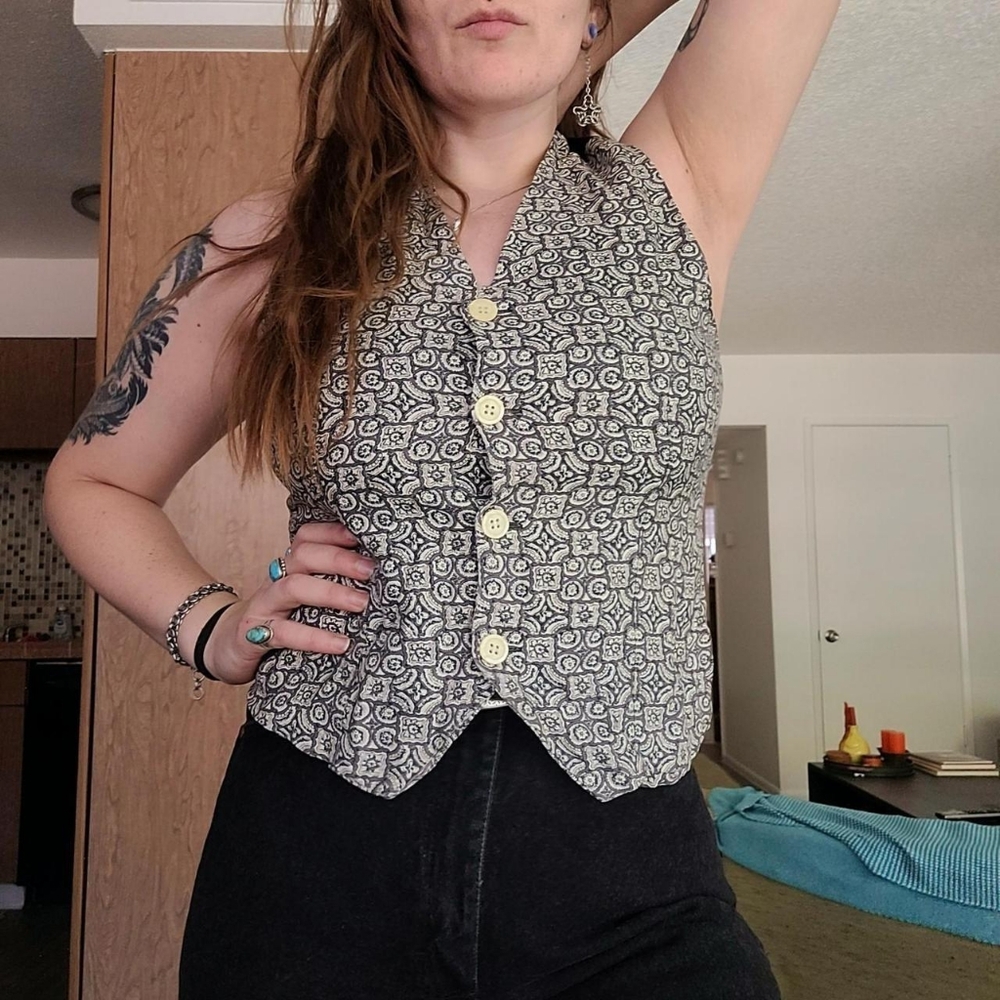 Patterned Vintage Vest